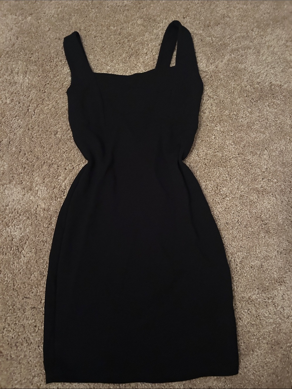 Windsor Black Square-Neck Mini Bodycon Dress
